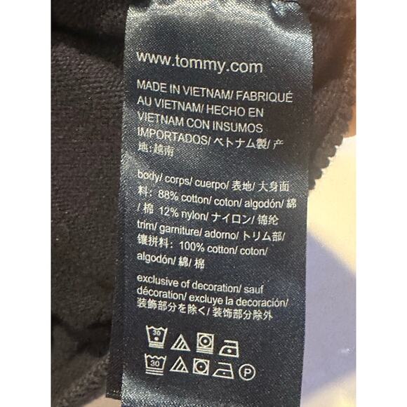 Tommy Hilfiger Cardigan Full Zip Striped Red/White/Blue Men's Medium Preppy - Picture 3 of 4